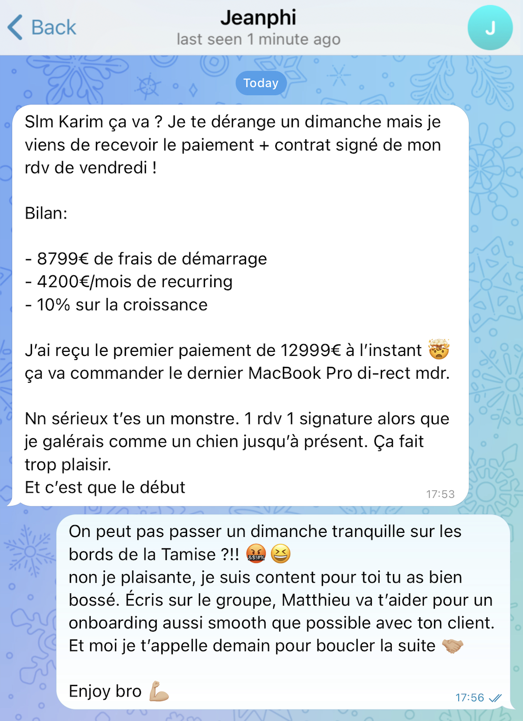 T\u00e9moignage Business Partner