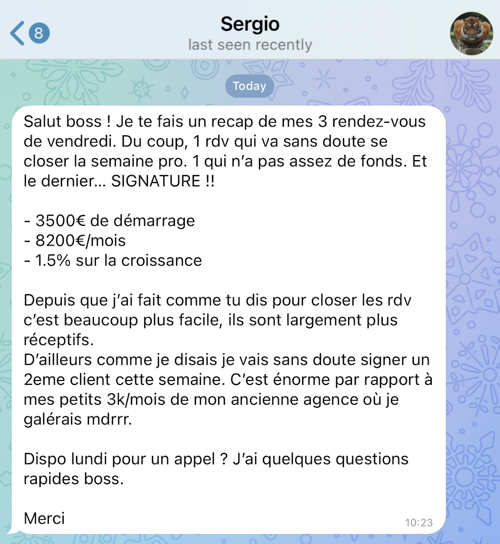 T\u00e9moignage Business Partner