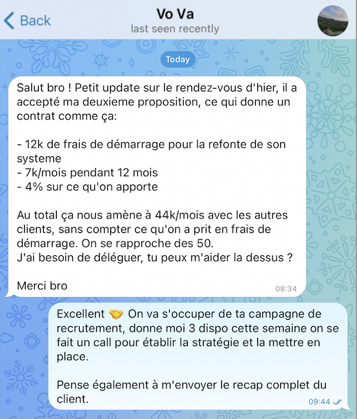 T\u00e9moignage Business Partner