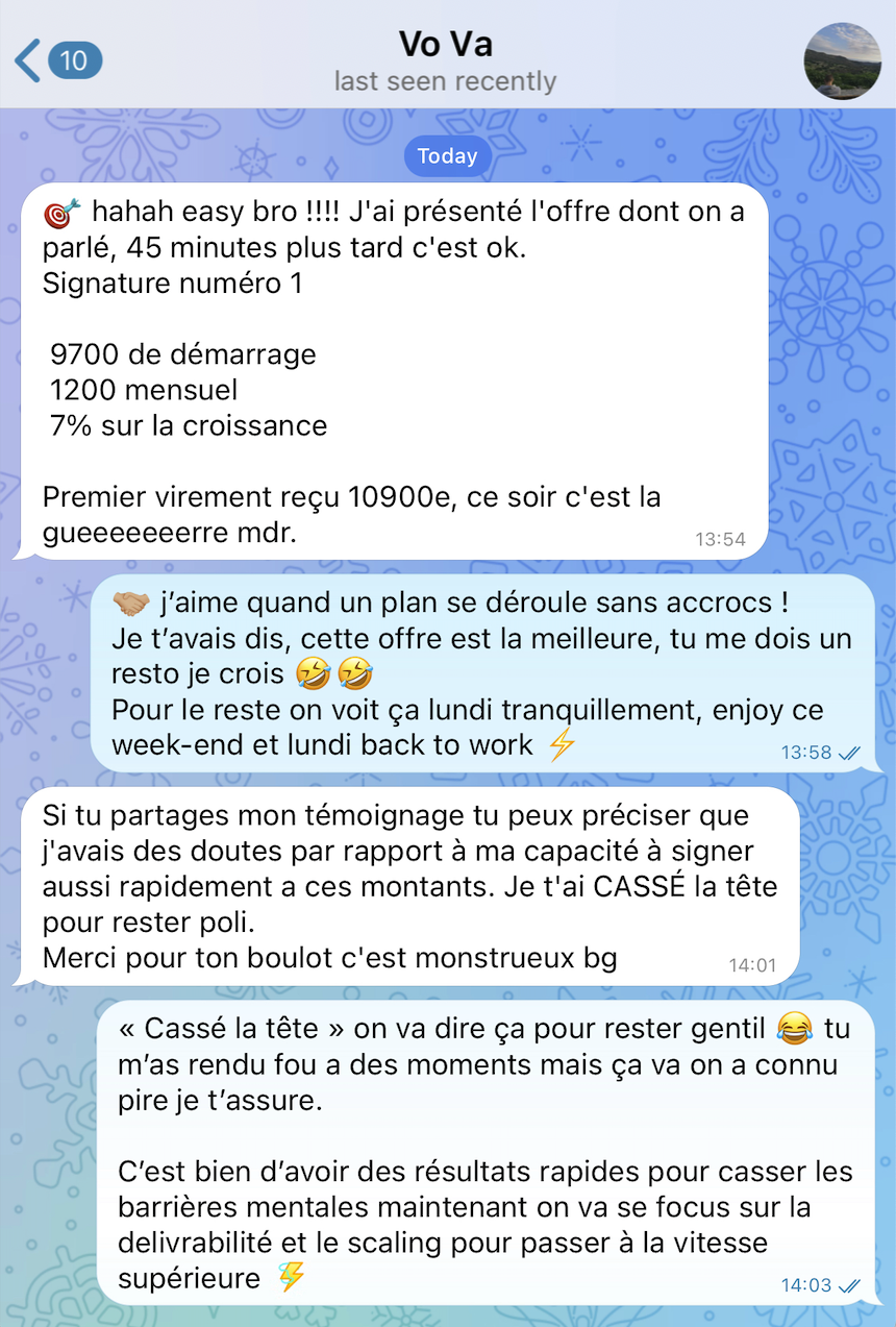 T\u00e9moignage Business Partner