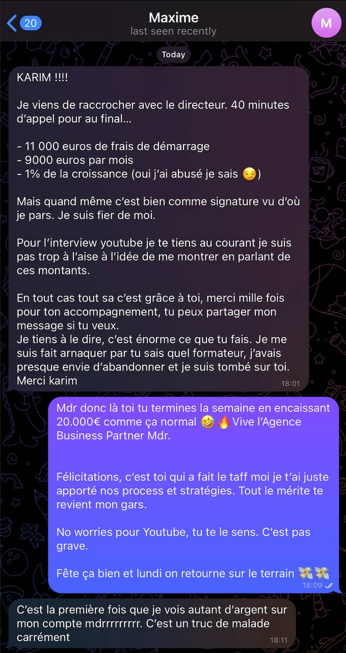 T\u00e9moignage Business Partner