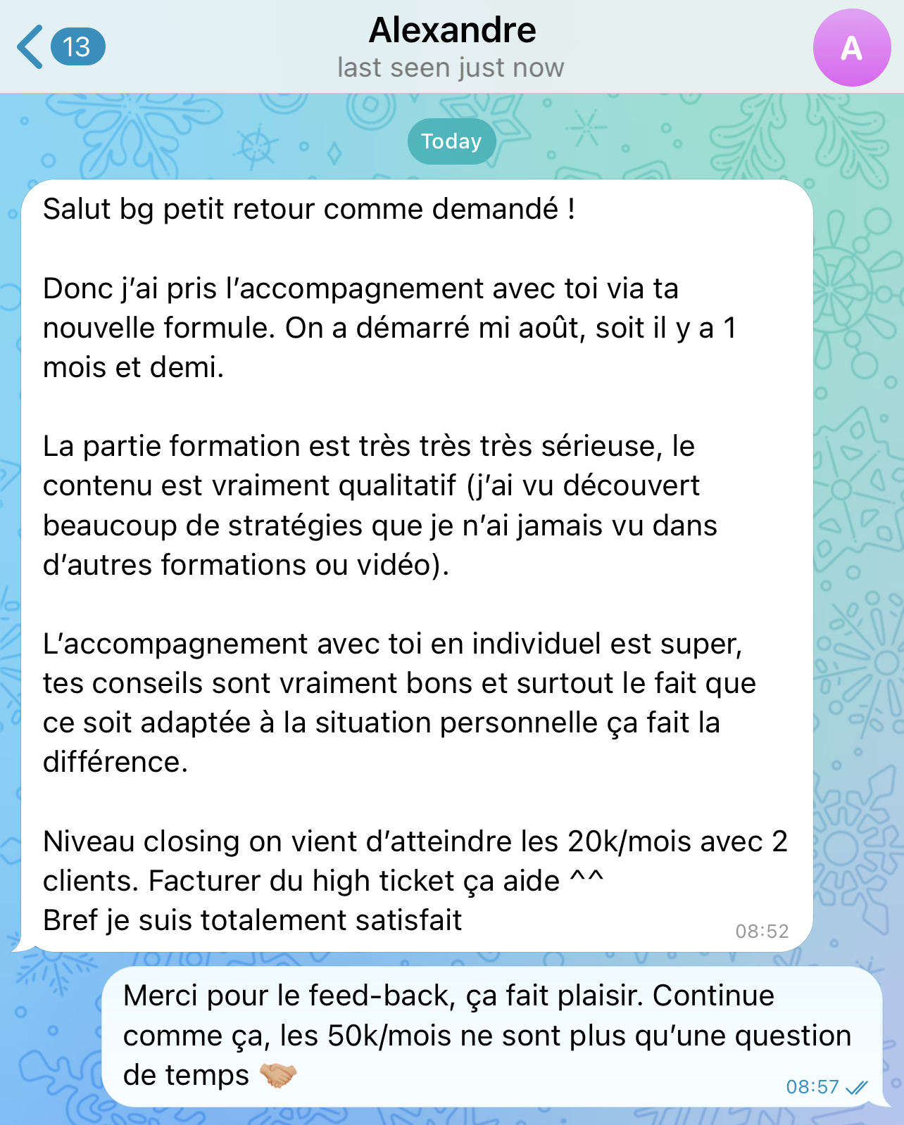 T\u00e9moignage Business Partner